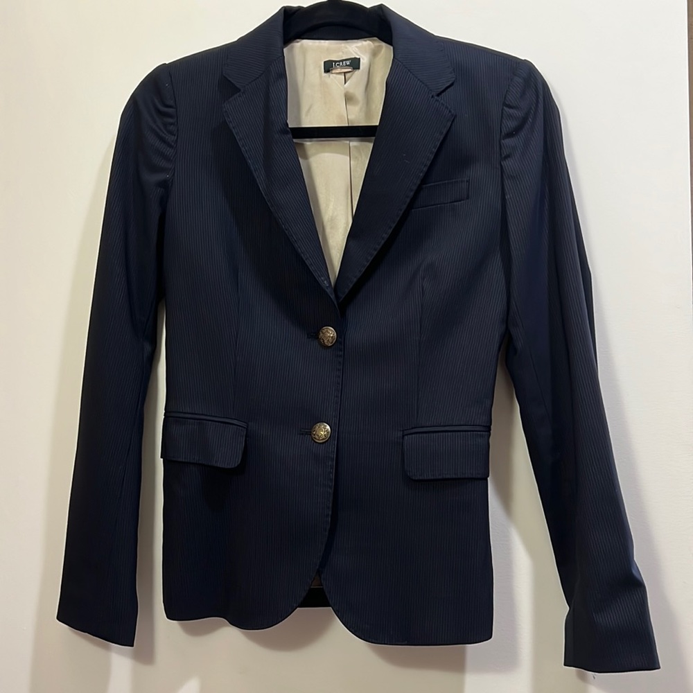 J.Crew Navy pinstripe blazer size xs